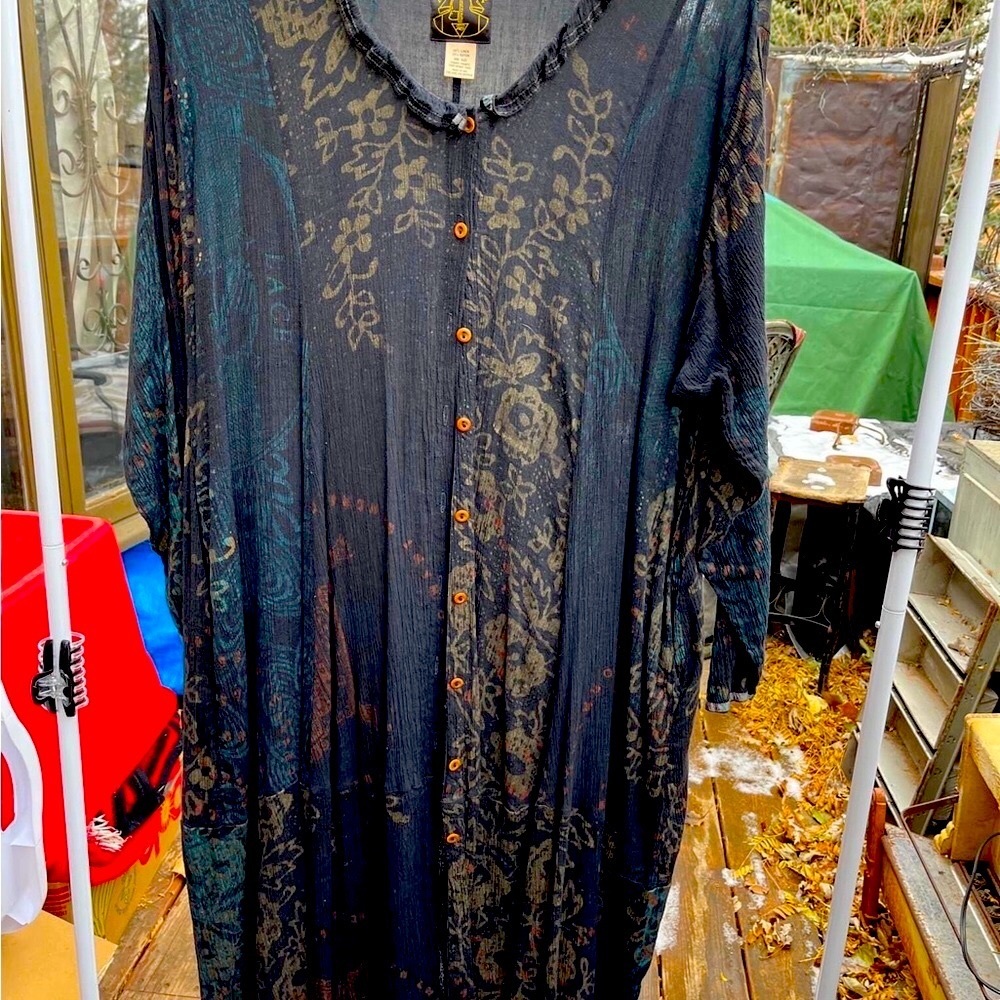 🖤🖤🖤 Visual Professional hand painted  Maxi Coat